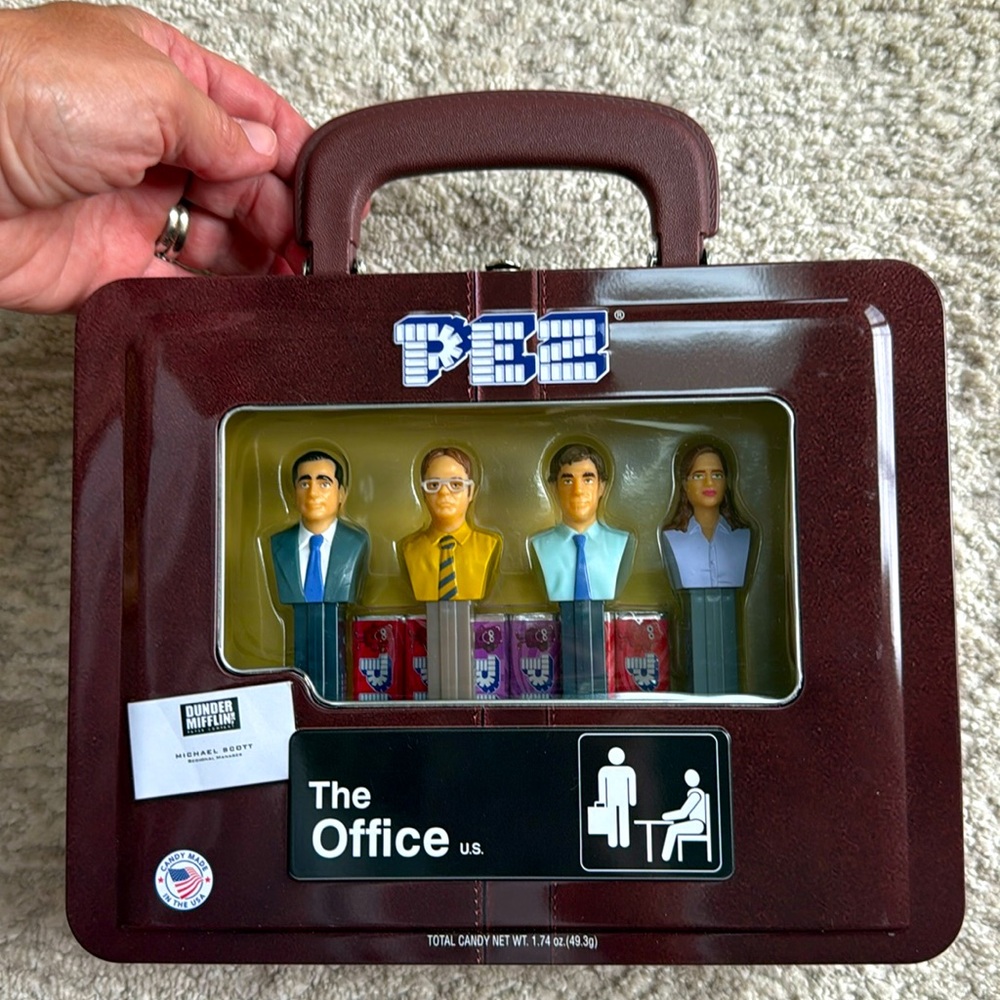 NIB The Office PEZ Limited Edition Collectors Tin Briefcase Gift Set - Retired